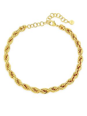 Women's 22K Gold-Plated Rope Chain Necklace - Yellow Gold