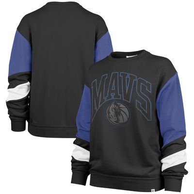 Women's '47 Black Dallas Mavericks 2023/24 City Edition Nova Crew Sweatshirt