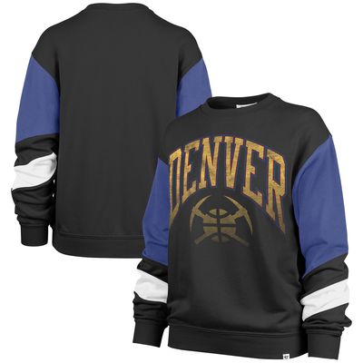 Women's '47 Black Denver Nuggets 2023/24 City Edition Nova Crew Sweatshirt