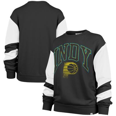 Women's '47 Black Indiana Pacers 2023/24 City Edition Nova Crew Sweatshirt