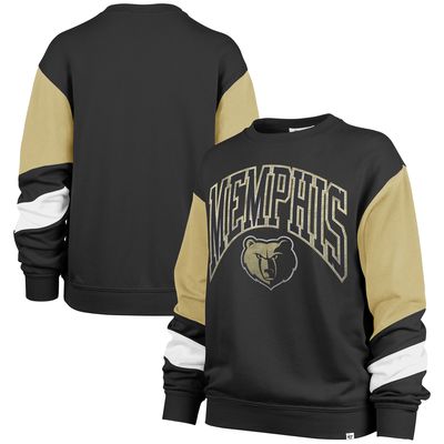 Women's '47 Black Memphis Grizzlies 2023/24 City Edition Nova Crew Sweatshirt