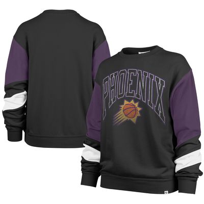 Women's '47 Black Phoenix Suns 2023/24 City Edition Nova Crew Sweatshirt