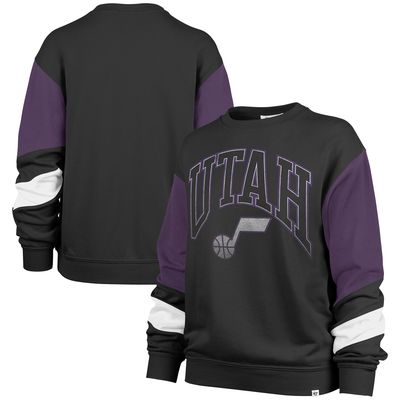 Women's '47 Black Utah Jazz 2023/24 City Edition Nova Crew Sweatshirt