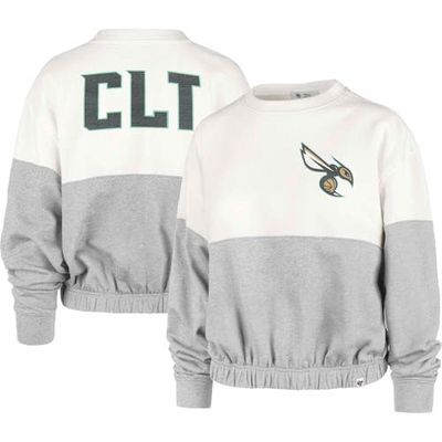 Women's '47 Cream Charlotte Hornets 2022/23 City Edition Take Two Bonita Sweatshirt