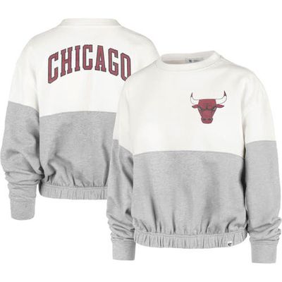 Women's '47 Cream Chicago Bulls 2022/23 City Edition Take Two Bonita Sweatshirt