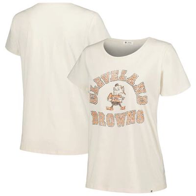 Women's '47 Cream Cleveland Browns Frankie T-Shirt