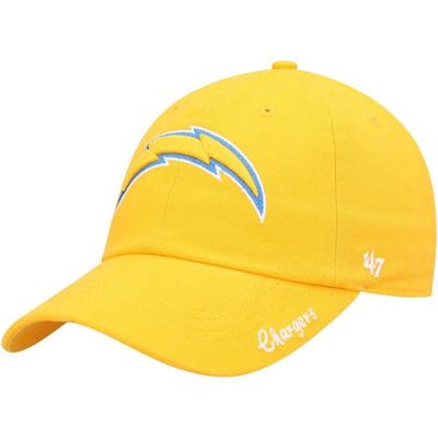 Women's '47 Gold Los Angeles Chargers Miata Clean Up Secondary Logo Adjustable Hat