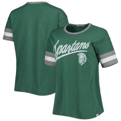 Women's '47 Green Michigan State Spartans Dani Retro Slub T-Shirt