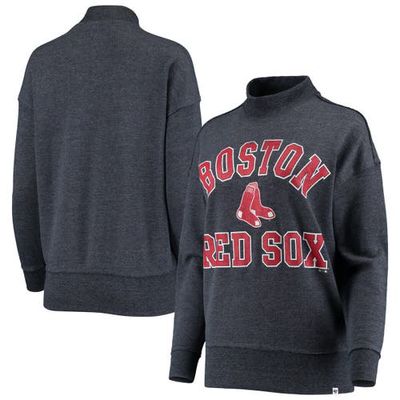 Women's '47 Heathered Navy Boston Red Sox Sasha Ivy Pullover Sweatshirt in Heather Navy