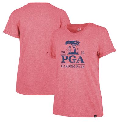 Women's '47 Heathered Red 2020 PGA Championship Imprint Match Hero T-Shirt
