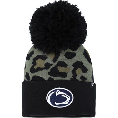 Women's '47 Hunter Green Penn State Nittany Lions Bagheera Cuffed Knit Hat with Pom