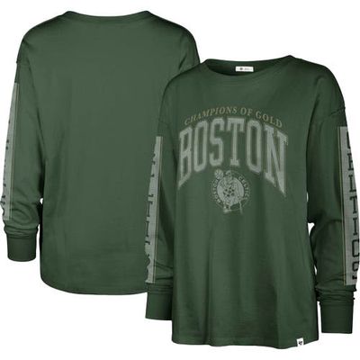 Women's '47 Kelly Green Boston Celtics City Edition SOA Long Sleeve T-Shirt