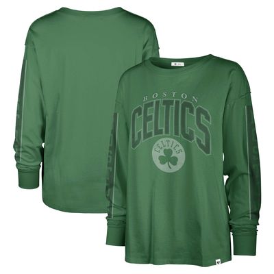 Women's '47 Kelly Green Boston Celtics Tomcat Long Sleeve T-Shirt