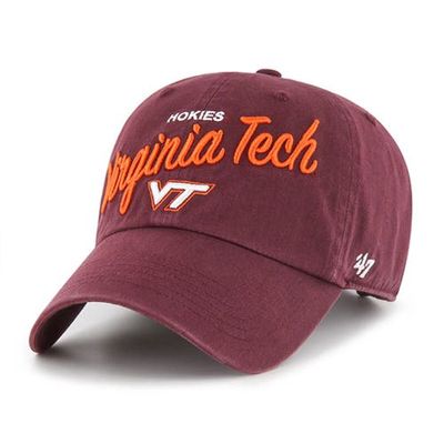 Women's '47 Maroon Virginia Tech Hokies Phoebe Clean Up Adjustable Hat
