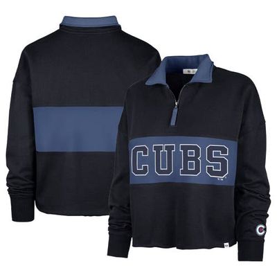 Women's '47 Navy Chicago Cubs City Connect Bae Remi Quarter-Zip Jacket