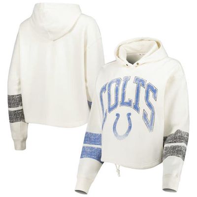 Women's '47 Oatmeal Indianapolis Colts Harper Pullover Hoodie