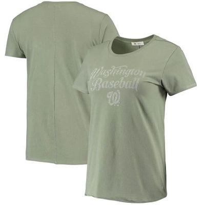 Women's '47 Olive Washington Nationals Whitney Letter T-Shirt