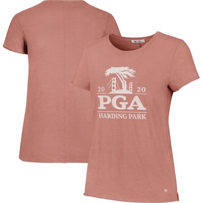 Women's '47 Pink 2020 PGA Championship Fade Letter T-Shirt
