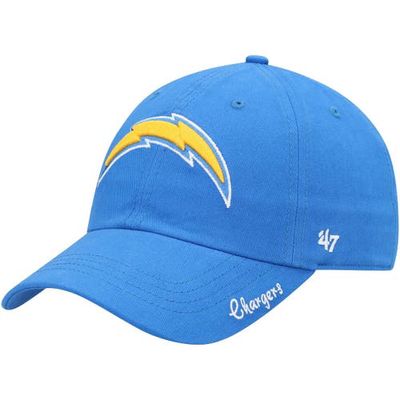 Women's '47 Powder Blue Los Angeles Chargers Miata Clean Up Primary Adjustable Hat