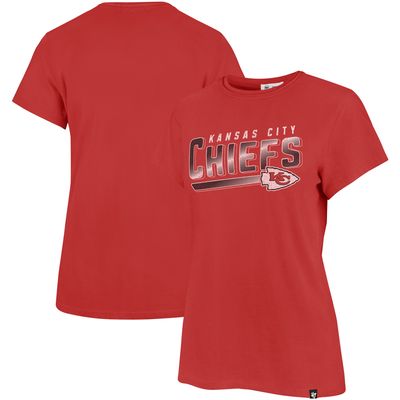 Women's '47 Red Kansas City Chiefs Pep Up Frankie T-Shirt