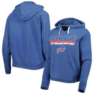 Women's '47 Royal Buffalo Bills Color Rise Kennedy Pullover Hoodie