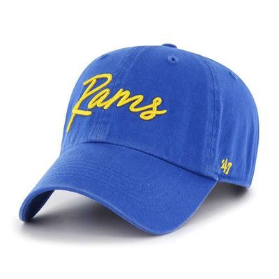 Women's '47 Royal Los Angeles Rams Vocal Clean Up Adjustable Hat