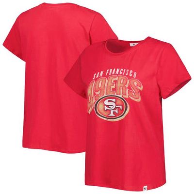 Women's '47 Scarlet San Francisco 49ers Treasure Frankie T-Shirt