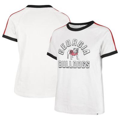 Women's '47 White Georgia Bulldogs Sweet Heat Peyton T-Shirt