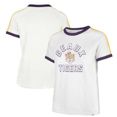 Women's '47 White LSU Tigers Sweet Heat Peyton T-Shirt
