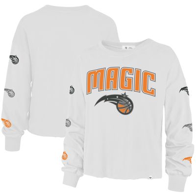 Women's '47 White Orlando Magic 2021/22 City Edition Call Up Parkway Long Sleeve T-Shirt