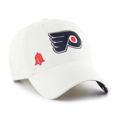 Women's '47 White Philadelphia Flyers Confetti Clean Up Adjustable Hat