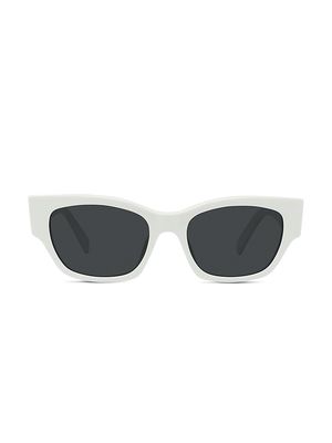 Women's 54MM Rectangular Sunglasses - Ivory