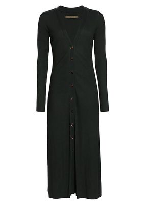 Women's A Coste Cardigan Maxi Dress - Dark Cedar - Size Small - Dark Cedar - Size Small
