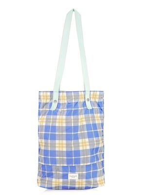 Women's Addison Plaid Carryall Tote - Blue Plaid