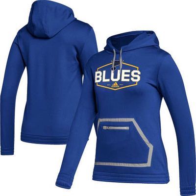 Women's adidas Blue St. Louis Blues Team Pullover Hoodie