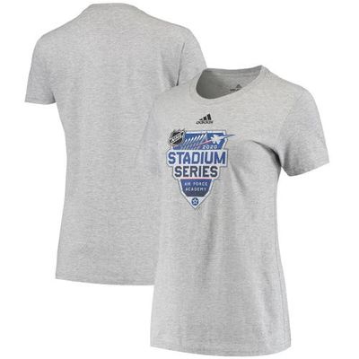 Women's adidas Heathered Gray 2020 NHL Stadium Series T-Shirt in Heather Gray