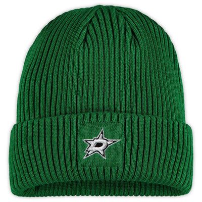 Women's adidas Kelly Green Dallas Stars Primary Logo Cuffed Knit Hat