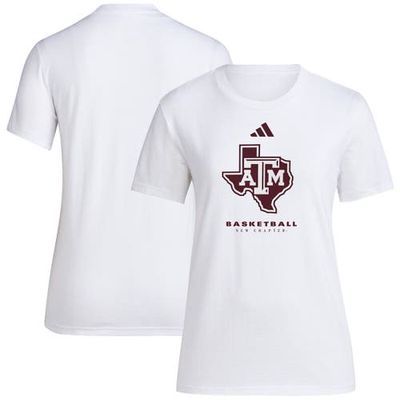 Women's adidas White Texas A & M Aggies Bench T-Shirt