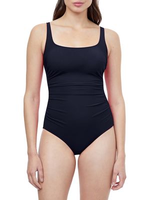 Women's Adjustable One-Piece Swimsuit - Black - Size 12 - Black - Size 12