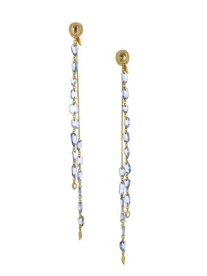 Women's Affinity 20K Yellow Gold, Sapphire, & Diamond Waterfall Earrings - Gold - Gold