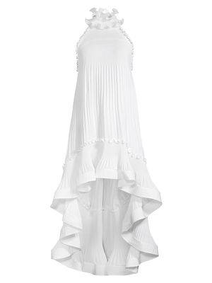 Women's Aimee High-Low Ruffle Dress - White - Size Small - White - Size Small
