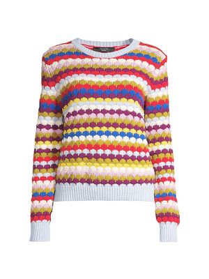 Women's Albero Scallop Stripe Sweater - Size XS