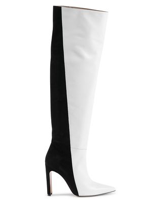 Women's Alexandra Boot - Black White - Size 5 - Black White - Size 5