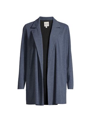 Women's All Day Comfort Knit Blazer - Dark Indigo - Size Medium