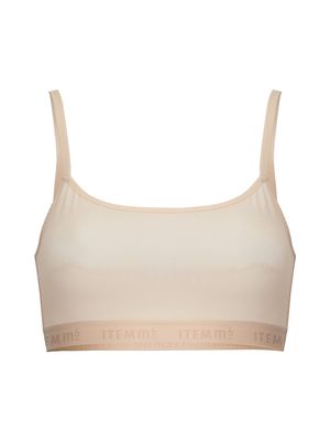Women's All Mesh Bralette - Apricot - Size Small - Apricot - Size Small
