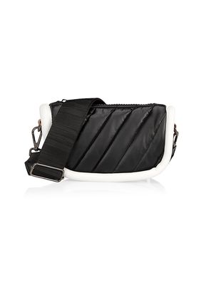 Women's Alpine Quilted Crossbody Bag - Pearl Black Combo - Pearl Black Combo
