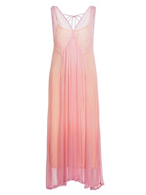 Women's Alumine Maren Chiffon Maxi Dress - Pink - Size Medium