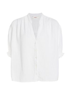 Women's Alyss Textured Shirt - White - Size XS - White - Size XS