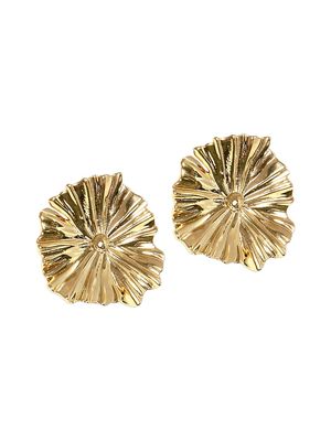 Women's Amary 18K-Gold-Plated Flower Stud Earrings - Gold - Gold