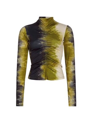 Women's Amazonas Nuncia Dyed Top - Olive Ombre - Size Large